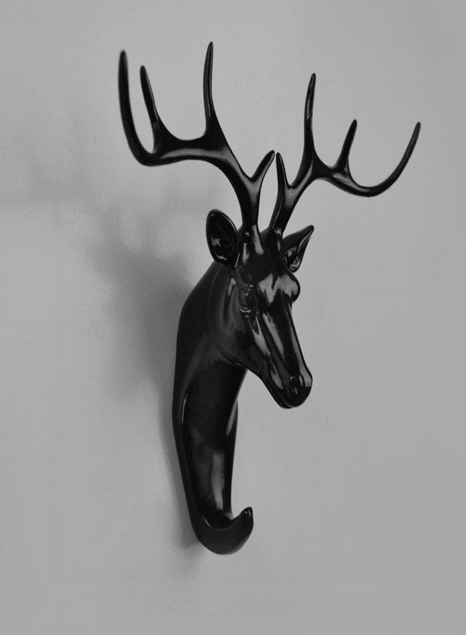 FLORISCA Deer Key Holder, Creative Deer Head Traceless Wall Hook, 3D Plastic Wall Hanging Hook for Keys, Small Accessories, Home Organization (Pack of 1) - Image 1